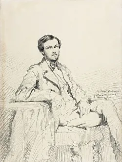 Gustave 1826 1898 Prints: Portrait of the composer Eugène Lacheurié, 1852. Creator: Moreau, Gustave (1826-1898)