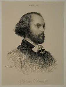 Philharmonie De Paris Prints: Portrait of the composer Felicien-Cesar David (1810-1876)