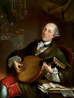 Play Music Prints: Portrait of the Composer Filippo Della Casa (1737?1810). Artist: Crespi, Luigi (1709-1779)
