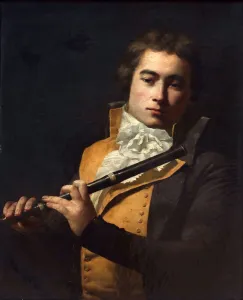 Portrait of the composer and flautist Francois Devienne (1759-1803), ca 1792