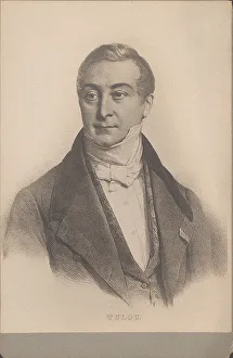 Portrait of the composer and flautist Jean-Louis Tulou (1786-1865), 1830-1839. Creator: Grevedon, Pierre Louis Henri (1776-1860)