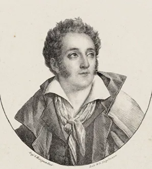 Engelmann Prints: Portrait of the composer Francois Charles Mansui (1785-1847). Creator: Engelmann