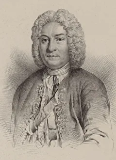 Portrait of the composer Francois Couperin (1668-1733)