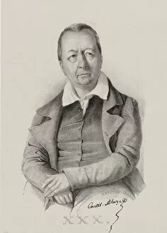 Blaze Gallery: Portrait of the composer Francois Henri Joseph Castil-Blaze (1784-1857), 1841