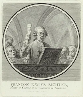 Portrait of the composer Franz Xaver Richter (1709-1789), 1785. Creator: Guerin