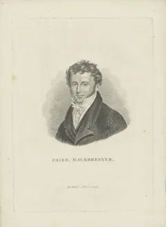 1832 Prints: Portrait of the composer Friedrich Kalkbrenner (1785-1849), ca 1821. Creator: Riedel