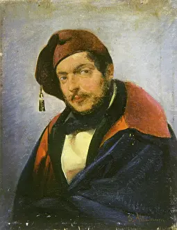Portrait of the composer Gaetano Donizetti (1797-1848), c1850. Creator: Altamura, Francesco Saverio (1826-1897)