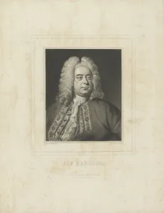 Portrait of the composer Georg Friedrich Haendel (1685-1759), c
