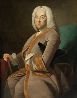Organ Prints: Portrait of the composer George Frideric Handel (1685-1759)