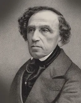 Portrait of the composer Giacomo Meyerbeer (1791-1864), 1860. Creator: Barbizet, Antoine