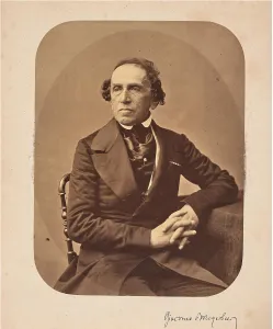Petit Prints: Portrait of composer Giacomo Meyerbeer (1791-1864)