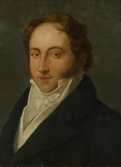 Portrait of the composer Gioachino Antonio Rossini (1792-1868), 1818