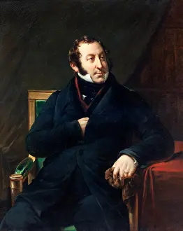Rossini Prints: Portrait of the composer Gioachino Antonio Rossini (1792-1868)
