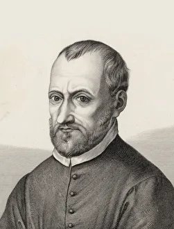 Portrait of the composer Giovanni Pierluigi da Palestrina (1526-1594). Creator: Amsler