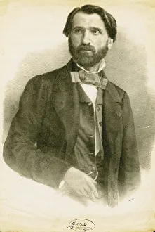 Portrait of the Composer Giuseppe Verdi (1813-1901), c. 1840