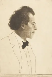 Czechia Prints: Portrait of the Composer Gustav Mahler (1860-1911), 1902. Creator: Orlik, Emil (1870-1932)
