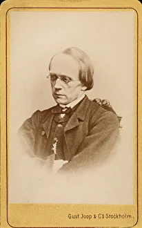 Portrait of the composer Halfdan Kjerulf (1815-1868). Creator: Photo studio Gust. Joop & Comps. Portrait of the composer Halfdan Kjerulf (1815-1868). Creator: Photo studio Gust. Joop & Comps