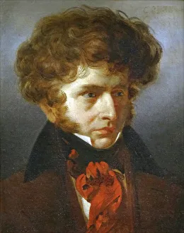 1830 Prints: Portrait of the composer Hector Berlioz (1803-1869)