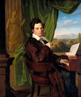 Schmidt Prints: Portrait of the composer Heinrich Maria Schmidt, 1835