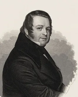 Mayer Prints: Portrait of the composer Heinrich Marschner (1795-1861). Creator: Mayer, Carl (1798-1868)