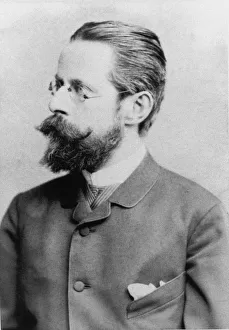 Portrait of the composer Heinrich von Herzogenberg (1843-1900), c. 1880. Creator: Anonymous Portrait of the composer Heinrich von Herzogenberg (1843-1900), c. 1880. Creator: Anonymous