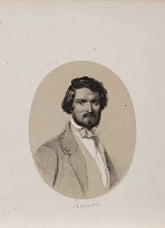 Timm Prints: Portrait of the composer Hubert Leonard (1819-1890), 1853