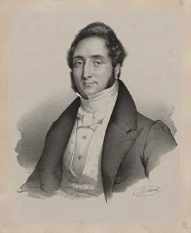 Maurin Prints: Portrait of the composer Jacques Francois Gallay (1795-1864), 1825