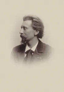 Portrait of the composer Jan Blockx (1851-1912), 1890. Creator: Photo studio Kriegsmann, Anvers