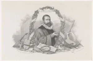 Portrait of the Composer Jan Pieterszoon Sweelinck (1562-1621). Artist: Taurel, Charles Eduard (1824-1892)