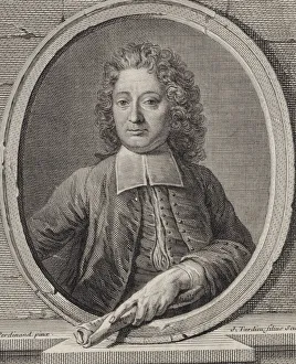 Portrait of the Composer Jean-Francois Lallouette (1651-1728). Creator: Tardieu