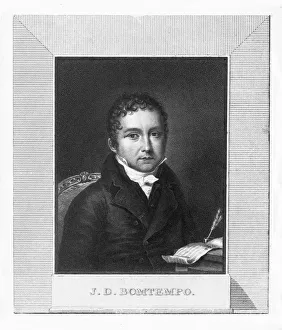Vendramini Prints: Portrait of the composer Joao Domingos Bomtempo (1775-1842)