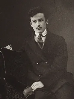 Engel Prints: Portrait of the composer Joel (Yuliy Dmitrievich) Engel (1868-1927). Creator: Anonymous