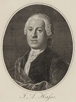 Hasse Prints: Portrait of the composer Johann Adolf Hasse (1699-1783), 1780