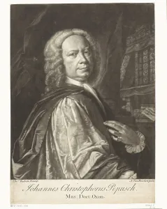 Portrait of the Composer Johann Christoph Pepusch (1667-1752), First half of the 18th cent