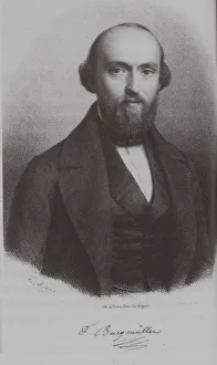 Portrait of the composer Johann Friedrich Franz Burgmuller (1806-1874), c. 1840. Artist: Anonymous