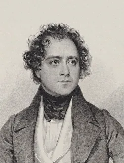 Kriehuber Prints: Portrait of the Composer Johann Vesque von Püttlingen (1803-1883)