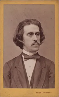 Strauss Prints: Portrait of the composer Josef Strauss (1827-1870), c. 1868