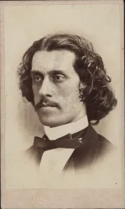 Portrait of the composer Josef Strauss (1827-1870), ca 1860