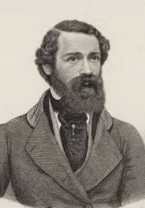 Portrait of the Composer Joseph Netzer (1808-1864), c. 1850. Creator: Hüssener