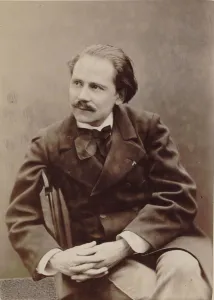 Portrait of the composer Jules Massenet (1842-1912), 1880. Creator: Petit, Pierre Lanith