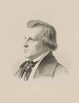 August 1823 1892 Gallery: Portrait of the Composer Julius Rietz (1812-1877). Creator: Weger, August (1823-1892)