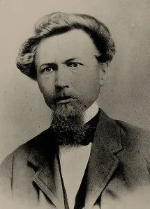 Latvia Prints: Portrait of the composer Karlis Baumanis (1835-1905). Creator: Anonymous