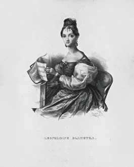Portrait of the composer Leopoldine Blahetka (1811-1887), 1830-1840s