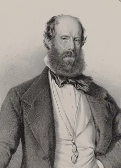 Portrait of the composer Luigi Ricci (1805-1859), 1858. Creator: Dauthage, Adolf (1825-1883)