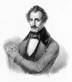Academic Art Collection: Portrait of the composer Luigi Ricci (1805-1859), c. 1840