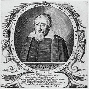 Hermann Prints: Portrait of composer and lutenist Johann Stobäus (1580-1646)