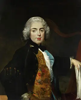 Marin Prints: Portrait of the composer Marie Martin Marcel de Marin (1769-1861)