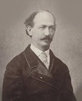 Portrait of the Composer Maurice Strakosch (1825-1887), c. 1870. Creator: Anonymous