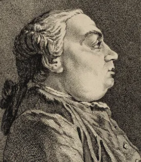 Portrait of the composer Niccolo Jommelli (1714-1774). Creator: La Live de Jully Portrait of the composer Niccolo Jommelli (1714-1774). Creator: La Live de Jully