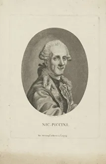 Portrait of the composer Niccolo Piccinni (1728-1800), c. 1790. Creator: Schroter